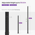 PURPLE LEAF Gazebo Snow Support Pole Adjustable Telescopic Heavy Duty Steel Brace to Prevent Snow Collapse (Extends 7.32 ft to 10.4 ft)