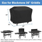 Grill Cover for Blackstone 36 Inch Model 1554 1836 1889 2267 2310 2322 Griddle, Outdoor Waterproof Weather Resistant BBQ Griddle Cover - 65 x 25 x 34 Inch