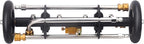 DUSICHIN Undercarriage Cleaner Water Broom Pressure Washer Attachment, 15 Inches Undercarriage Washer, Pressure Washer Underbody Car Cleaner 4 Extension Wands 4 nozzles Garden Hose Adapter DUS3202