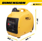 Aceup Energy 1500 Watt Portable Inverter Generator, Gas Powered Generator Ultra- Quiet for Home, EPA Compliant