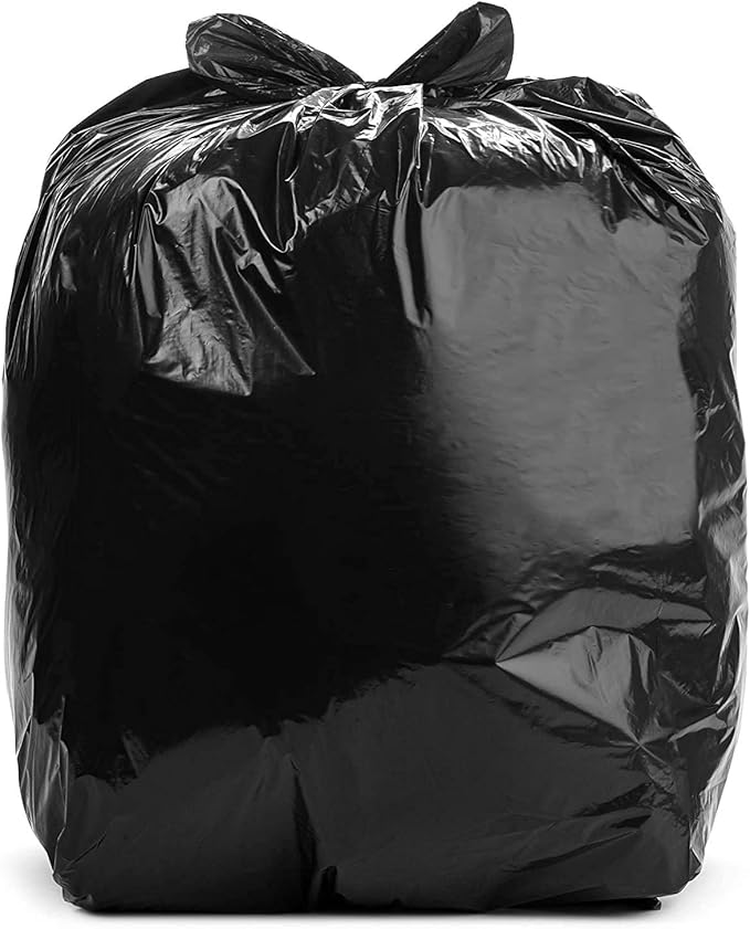 Aluf Plastics T-Tough Roll Pack Low Density Repro Blend Star Seal Coreless Rolls Bag, 33 Gallon 1.2 Mil, 39" Length x 33" Width, H Strength, Black (Pack of 400)