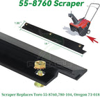 99-9313 Snow Blower Paddles with 55-8760 Scraper Blade 55-9300 Drive Belt Replaces 99 9313 for Toro CCR 2000, CCR 3650, CCR 2400, CCR 2500, CCR 2500R, CCR 3000, CCR 3000R Snowthrowers