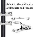 BESTEEL Upgraded 40 PCS Garden Clips, Greenhouse Clamps 100% Stainless Steel Heavy Duty Greenhuose Clips for Netting - Strong Grip to Hold Down Shade Cloth or Plant Cover on Garden Greenhouse Hoops