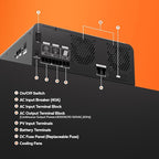 LiTime 24V 3000W All-in-One Solar Inverter Charger | 60A MPPT Solar Controller | Pure Sine Wave Output | Uninterrupted Power Supply | RS485 Communication | Home Energy Storage, Off-Grid Solar System
