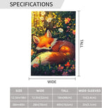 Fox Garden Flag Vertical Double Sided Outdoor Yard Flags 12.5x18 Inch Burlap Banners for House Lawn