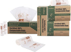 Primode Compostable Bags, 3 Gallon Food Scraps Yard Waste Bags, 100 Count, Extra Thick 0.71 Mil. ASTMD6400 Compost Bags Small Kitchen Trash Bags, Certified By BPI And TÜV AUSTRIA