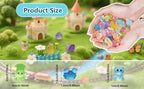 150/200 Mini Resin Animals Variety Pack Kit, 30 Types Tiny Resin Animals Figures, Hide Mini Figures Micro Landscape Ornaments Fairy Garden Accessories (200)