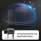 Comnova Grill Cover for Traeger Tailgater 20 Series - 600D Wood Pellet Smoker Cover for Traeger Waterproof & Heavy Duty, Pellet BBQ Cover for Treager 20 Series, Junior, Tailgater and Recteq 340 Grill