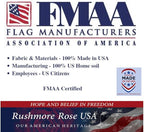 Texas Flag 4x6 – 100% Made in USA Heavy Duty Outdoor Embroidered Nylon, Weatherproof Texas State Flag with Brass Grommets, American Patriotic Banner for House, Boat, Garden, or Porch