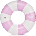 FUNBOY Giant Vintage Stripe Inflatable Tube Pool Float with Cup Holder 48" Large Pool Float for Adults Inner Tube Swimming Pool Toys Swim Rings Pool Lounger Float for Pool Party & Summer