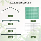 Greenhouse for Indoor Outdoor, Small Plastic Plant Green House 4-Tier Rack Stand Portable Greenhouses with Durable PE Cover for Seedling