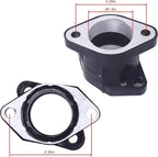YFM350 Carburetor and Intake Manifold Compatible with Yamaha Warrior 350 YFM350 X 1987-2004 ATV Quad Carb Hand Choke
