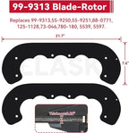 GELASKA 99-9313 Snow Blower Paddles with 55-8760 Scraper Replaces Toro 125-1128, 55-9250, 55-9251, 88-0771 for Toro CCR 2000, CCR 2400, CCR 2450, CCR 2500, CCR 3000, CCR 3600, CCR 3650 Snowthrowers