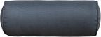 Indoor/Outdoor Bolster Pillows, 16x6 inches Solid Round Lumbar Cylinder Throw Pillows for Outdoor Furnitures, Set of 2, (Black)