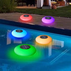 Sublume Solar Floating Pool Ligts, RGB Pool Accessories with 1000 MAH, IP65 Waterproof, Pool Decor Lights for Outdoor Swimming Inground and Above Ground Pools, Garden, Party-1 Pack
