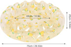 29 Inch Inflatable Swimming Pool, PVC Portable Blow Up Ball Play Pit Pool for Kid Indoor Outdoor Backyard (Transparent Lemon)