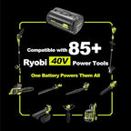 5.0Ah Replacement for Ryobi 40V Battery Lithium Ion Compatible with Ryobi Battery 40V Cordless Power 40 Volt Battery OP4040 OP40401 OP4026 OP40261 OP4050 OP40201 OP40601