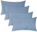 Covers & All Premium Square Throw Pillow Inserts with Covers Set of 4, 16 x 24 Inches Sky Blue, Decorative Cushions for Couch Sofa Home Decor Office Travel UV Resistant Waterproof Soft Cushions