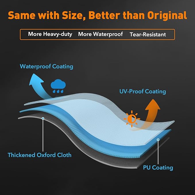 Replacement Grill Cover Compatible with Pit Boss Platinum Laredo 1000 Wood Pellet Smoker Grill-Premium Cover for Pit Boss Waterproof & Heavy Duty, 600D Pellet BBQ Cover