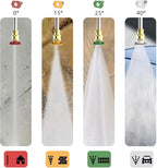 Pressure Washer Power Washer with 4500MAX-PSI, 4 Nozzles, Foam Cannon for Cleaning Cars, Driveways, Patios(Yellow)