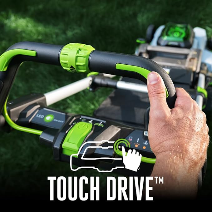 EGO Power+ Electric Lawn Mower, Self-Propelled Cordless with Touch Drive, Includes 56V 7.5Ah Battery and Rapid Charger – LM2125SP