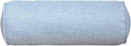 Indoor/Outdoor Bolster Pillows, 16x6 inches Solid Round Lumbar Cylinder Throw Pillows for Outdoor Furnitures, Set of 2, (Light Grey)