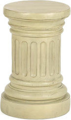 18-inch Tall Garden Pedestal Stand for Indoor & Outdoor Use – Heavy Duty Magnesium Oxide Plant Stand, Weatherproof Outdoor Pedestal for Sculpture, Flower Pots, or Decorative Column for Statues