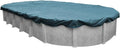 Pool Mate 12 x 24 ft Deluxe Blue Winter Oval Pool Cover for Above Ground Pools, 4 ft Overlap (16 x 28 ft Cover Size), Solid 10 x 10 Scrim, 2.91 oz/yd2, 12-Year Warranty, Style: 581224-4