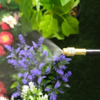 360° Automatic Drip Irrigation Kit - 5/16'' Tubing, Adjustable Spray Nozzle, Copper Atomizing System for Garden/Lawn/Greenhouse, Multi-Directional Rotation, Quick Connectors, 16.4FT