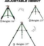 Biswing Impact Sprinkler Head on Tripod Base, Heavy Duty Lawn Sprinklers, 360 Degree Large Area Irrigation, Brass Sprinkler Nozzle & Solid Alloy Metal Extension Legs Flip Locks, 2 Pack
