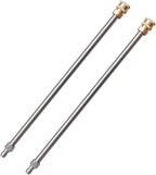 Xiny Tool Pressure Washer Extension Wand, 17 Inch Stainless Steel with 1/4" Quick Connect Power Washer Lance, 2 Pack