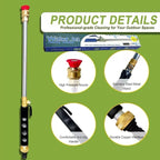 Jet Flux High-Pressure Washer, Upgraded Cleaning Tool for 2025, Equipped with 2 Water Jet nozzles, Quick-Connect Spray, Suitable for Garden Hoses, car Washing, and Home Cleaning