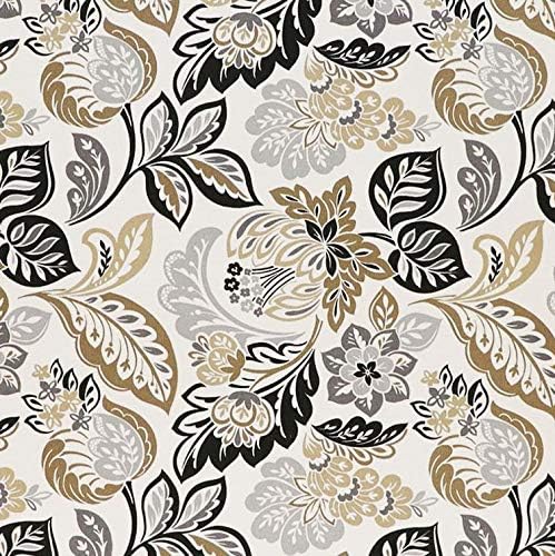 RSH DECOR: Lumbar Throw Pillows Set of 2 | 20” x 12" | All-Weather Spun Fabric | Water and Fade-Resistant | Outdoor Support Pillows for Patio Furniture | Dailey Pewter Floral Scroll
