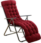 ERWUDEling Outdoor Chaise Lounge Cushions, Waterproof Lounge Chair Cushion, Thickened 67 x 19 x 4 Inch Zero Gravity Chair Cushion for Outdoor Indoor Furniture, Home and Office, Wine red