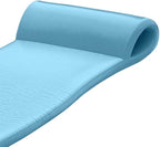 TRC Recreation Sunsation Vinyl Coated Foam Swimming Pool Float Mat Adult Lounger with Built-in Roll Pillow