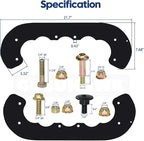 99-9313 Snow Blower Paddles with 133-5585 Scraper for Toro Power Clear 210, 221, 421 QE, 421 QR, 621, 721 E, 721 QZE, 721 QZR, 721 R, 721 RC, CCR 6053, CCR 6053 ES, CCR 6053 R Snowthrowers