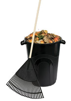32 Gallon Heavy Duty Plastic Outdoor Trash Can with Lid, Lock & Easy-Carry Handles – Suitable for Indoor/Outdoor, Kitchen, Yard, Garage & Office