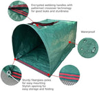 Leaf Bag Holder – Collapsible Yard Waste Bag, Reusable Garden Debris Bag for Leaves, Lawn Trash, Camping, Parties & Laundry