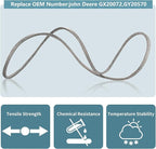 1/2 x 103'' Mower Deck Belt GX20072/GY20570, for John Deere D100 D105 D110 D125 D130 L100 L110 E100 E110 E120 E130 LA105 LA110 LA115 LA135 L1742 S100 1642HS 1742HS (GX20072)