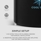 Portable XL Ice Bath Tub - 105 Gal Ice Plunge Tub for Athletes, Recovery & Hot/Cold Therapy - Easy Setup Cold Plunge with Lid & 5-Layer Insulation - Fast Drainage Inflatable Ice Bath