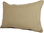 Comfort Classics 22W x 14D x 4H Sunbrella Outdoor Lumbar Pillow Inc. Made in USA (in Antique Beige)
