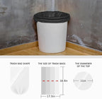 Teivio 3 Gallon 300 Counts Strong Trash Bags Garbage Bags, Bathroom Trash Can Bin Liners, Small Plastic Bags for Home Office Kitchen Kitchen (Black)