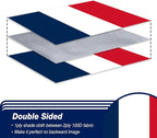 France French Flag 3x5 ft Outdoor, Double Sided 3 Ply Heavy Duty National Flag for FR, 100% Quality Polyester French Banner with Brass Grommets 4 Rows Stitches