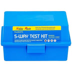 XtremepowerUS 5-Way Swimming Pool Test Kit pH, Chlorine, Bromine, Alkalinity Chemistry Testing with Case Spa, Inground Above Ground Pool Residential