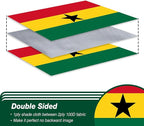 Ghana Ghanaian Flag 3x5 ft Outdoor, Double Sided 3 Ply Heavy Duty National Flag for GH, 100% Quality Polyester Ghanaian Banner with Brass Grommets 4 Rows Stitches