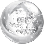 uxcell 30mm/1.2" Crystal Sphere Ball Bubble Glass Solid Decorative Sphere Crystal Ball Prop Ornament for Feng Shui Divination Fortune Telling Tabletop Fountain Decoration, Clear