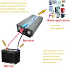 3000W Off Grid Pure Sine Wave Power Inverter 48V DC to 110V 120V AC with LCD Display for RV Camping Truck Home Solar