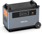 OSCAL PowerMax 6000 Dedicated Expansion Battery Pack, 3600Wh LiFePO4 Solar Generator, Extra Battery Backup for Home, Balcony Power Plant, Camping, RV, Travel, Emergency Power Outage
