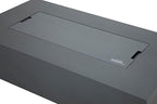 AMS Creations | Madison 60" Bundle Rectangular Natural Gas Outdoor Fire Pit Table | Dark Gray Concrete GFRC | Smooth Texture or Surface | Electronic Ignition | Outside Backyard Fireplace