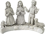 Design Toscano Our Lady of Fatima Indoor/Outdoor Religious Garden Statue, Large, 12 Inches Wide, 14 Inches Deep, 32 Inches High, Resin, Faux Stone Finish